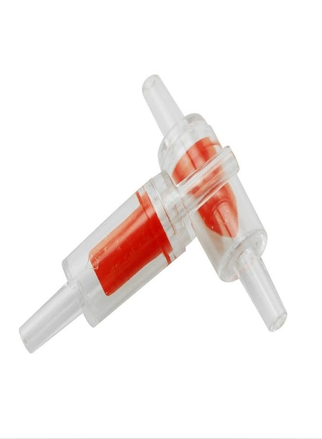 SJZBIN 24PCS Red Plastic Check Valve Aquarium Air Check Valve One Way Air Valve Red Clear for Aquarium Air Pump Perfect for Fish Tank Aerator - Image 5